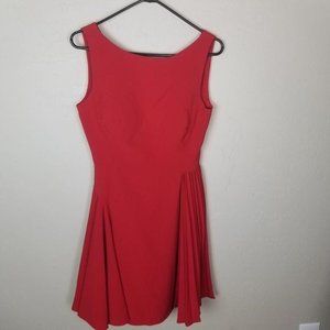 Jovani Red Women's Sleeveless Assymetric Mini Dres